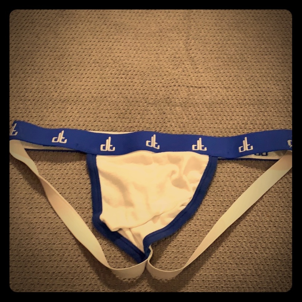 White DT Jockstrap size XL -Likely never worn